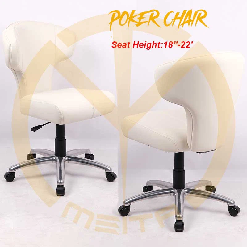 Specjalne dostosowane krzesła pokerowe regulowane wysokość